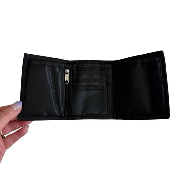 NASA Hook & Loop Trifold Wallet Unisex Black Starry Night Space Aerospace - Picture 2 of 11